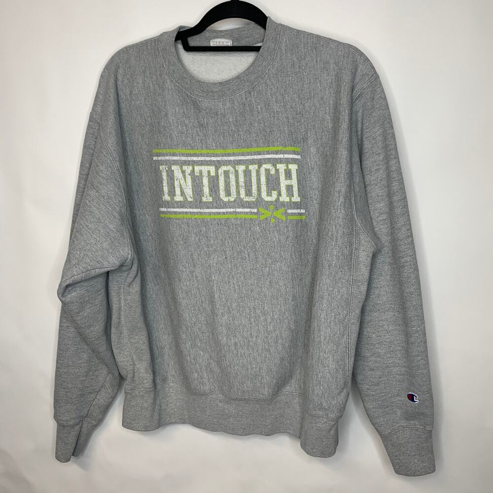 Champion Reverse Weave Crew Neck Sweatshirt Sz Large - Picture 5 of 10